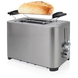 Princess 142400 Toaster mit Brötchenaufsatz Edelstahl