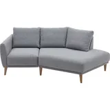 Atlantic Home Collection 2,5-Sitzer »Elvis«, Polsterecke mit offenem Ende im skandinavischen Stil, Massivholzfüße grau