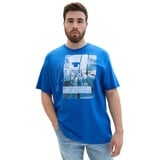 TOM TAILOR T-Shirt, mit Fotoprint und Rundhalsausschnitt, Gr. 4XL, sure blue, , 60758357-4XL