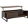 Homcom Schwarz Walnuss 102 x 58 x 35,5 cm