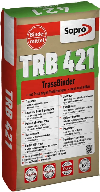 Sopro TrassBinder TRB 421 Bindemittel Trass Mörtel ab 15 mm 25 KG