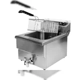 Yato Gastro Fritteuse 1x12L mit Ablasshahn 5000W 550x365x400mm 380-400V