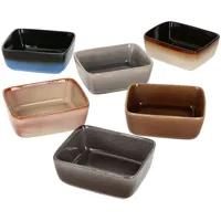 Mambocat 6er Set Snack- & Dip-Schale eckig 10,5x8,4cm Earth - 24301896