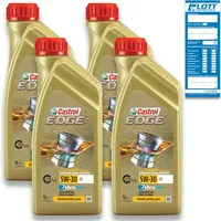 4x 1 Liter Castrol EDGE Fluid 5W-30 C3 Motorenöl Mororenöl Motoroel 4 L / 15530C