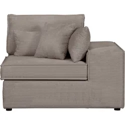 Sofaelement RAUM.ID "Enid", grau (taupe), B:128cm H:75cm, 100% Polyester, Polsterelemente, als Teil eines Modulsofas, fester Sitzkomfort