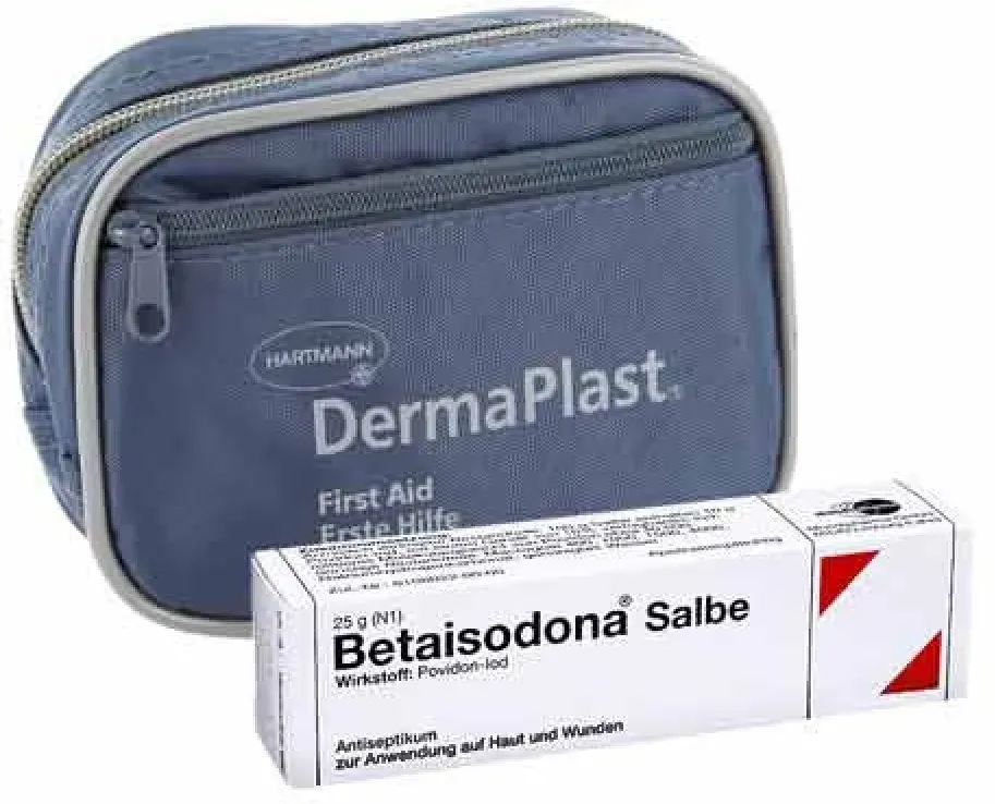 Dermaplast Erste Hilfe Set klein + Betaisodona Salbe