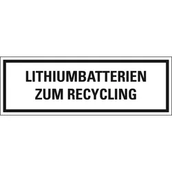 Aufkleber I Verpackungszeichen Lithiumbatterien zum.., deutsch, Folie, seewasserbeständig, 500/Rolle, IMDG-Code, GGVSEB, ADR