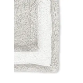 biberna Tagesdecke Sherpa 150 x 200 cm Beige/Weiß
