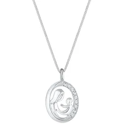 Elli Mutter Kind Figur Kristalle 925 Silber Ketten   Damen 