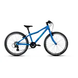 TechniBike PYRO TWENTYFOUR - Superleichtes 24 Zoll Kinderfahrrad für Mädchen und Jungen (MTB Lenker, Microshift 8-Gang Kettenschaltung, V-Brakes, Alu Laufräder, ergonomischer Velo Sattel, 8,5 kg)