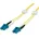 LWL-LED-Patchkabel duplex 9/125μm gelb 2 m