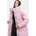 knielanger warmer Steppmantel mit hohem gefütterten Kragen Lilac Rose S 36 100 Polyester 100 Polyester 100 Polyester