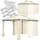 Tectake Luxus Gartenpavillon 4 x 3 m inkl. 6 Seitenteile creme