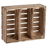 iWerk Weinkiste als Kräuter- und Gewürzregal 40 x 50 x 15 cm 15-tlg. natur