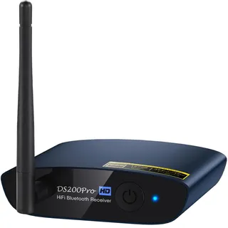 1Mii HiFi Bluetooth 5.3 Musikempfänger für Heimstereoanlage mit LDAC, Bluetooth Audio Adapter mit Audiophile DAC aptX HD, RCA Optischer Ausgang für AV-Empfänger oder Stereo-Verstärker - DS200Pro Blau