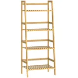 CASARIA Standregal Bambus 4 Etagen