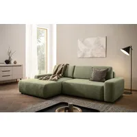 Home Affaire Eckcouch Cord 2-Sitzer Grün