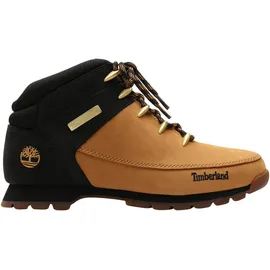 Timberland Schnürboots TIMBERLAND "EURO SPRINT - MID LACE BOOT", Herren, Gr. 43,5, gelb (wheat, nubuck, w, schwarz), Leder, Schuhe Schnürboots, Winterstiefel, Schnürstiefel, Winterschuhe