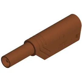 HIRSCHMANN TEST & MEASUREMENT LAS S WS Sicherheits-Lamellenstecker Stecker, gerade Stift-Ø: 4 mm Braun 1 St.