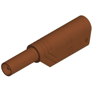 HIRSCHMANN TEST & MEASUREMENT LAS S WS Sicherheits-Lamellenstecker Stecker, gerade Stift-Ø: 4 mm Braun 1 St.
