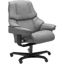 STRESSLESS Bürostuhl Reno Office Leder Grau Batick Wild Dove