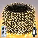salcar 60m 1000 LED Lichterkette Innen 8 Lichtmodi & Memory-Funktion Party LED Lichtervorhang Weihnachten Hochzeit Deko
