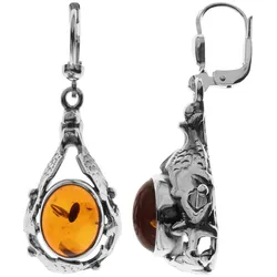 Paar Ohrhänger OSTSEE-SCHMUCK "Ostsee-Schmuck Ohrhänger Fischland Ohrhänger Fischland", weiß, Ohrringe, Damen, 38 x 13mm, Silber 925 (Sterlingsilber)