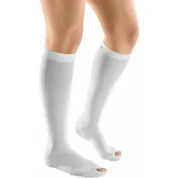 Venosan® AES AD Waden Kompressionsstrümpfe mit offenem Fuß, weiß 150033 , 1 Paar, Größe XXL (normal), Wadenumfang:47-52 cm/Beinlänge:<45 cm