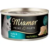 Miamor Feine Filets Naturelle Huhn & Thunfisch 48 x 80 g
