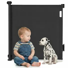lionelo Treppenschutzgitter 140 cm Schwarz