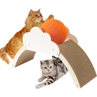 Katzenkratzbrücke - Nagelkratzbrett für Haustiere, Kratzbrücke - Verschleißfestes Beiß- und Kauspielzeug, Kratzbrett für Kätzchenspielzeug Zonewd