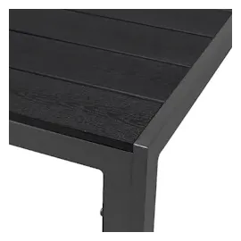 INDA-EXCLUSIV Gartentisch anthrazit/schwarz 90x90x74cm-D691922