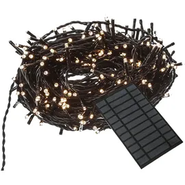 MARELIDA LED Solar Lichterkette Compact Twinkle - 1000 warmweiße LED - 8 Funktionen - L: 22,5m in schwarz Gr.: onesize