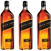 Johnnie Walker Black Label Blended Whisky 12 Jahre Scotch 3er Alk. 40% 1L 736502