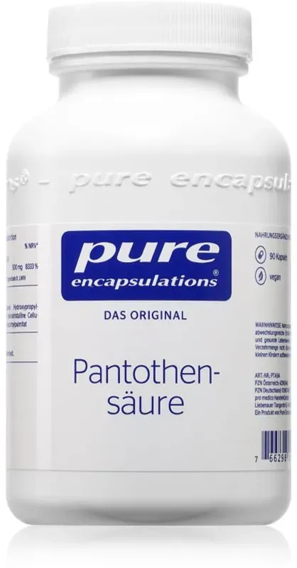 Pure Encapsulations Pantothensäure Kapseln für eine einwandfreie Funktion des Organismus 90 KAP