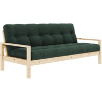 Schlafsofa KARUP DESIGN "KNOB" Sofas Gr. B/H/T: 205 cm x 79 cm x 95 cm, gleichschenklig, Klar lackiert, blau (pale blue) Einzelsofas