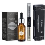 100% natürlich und vegan | 3 in 1 für Augenbrauenserum, Wimpern Serum und Augenserum 30ml | Augenserum gegen Falten und Augenringe | Wimpernserum Wachstum Testsieger