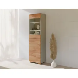 OTTO home Vitrine CITRA 55 x 35 x 185 cm Braun/Grau