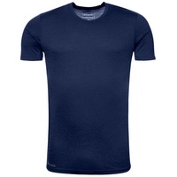 Kaipara - Merino Sportswear Rundhalsshirt Merino Shirt Herren Kurzarm Slimfit 150 (1-tlg) aus reiner Merinowolle Made in Germany blau XL