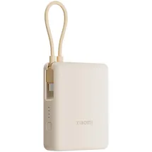 Xiaomi 22.5W Power Bank mit integriertem Kabel – Beige – 10000 mAh