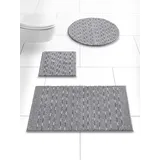 Badematte HEINE HOME Gr. 7, taupe, rund (75cm x 75cm ), 1 Stk., Badematten, Badematte