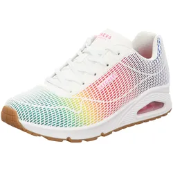 Skechers Damen Schnürschuh Uno-Eye-Catching in weiss