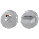 HOPPE ZT-Schlüsselrosette E42KVS, rund WC/SS Edelstahl matt TS 37-42