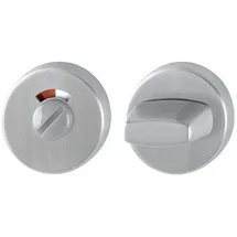 HOPPE ZT-Schlüsselrosette E42KVS, rund WC/SS Edelstahl matt TS 37-42