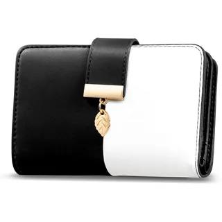 Faneam Geldbörse Damen Portemonnaie schwarz