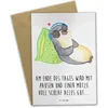Mr. & Mrs. Panda Grußkarte Pinguin PEM - Weiß - Geschenk, Fatigue, Hochzeitskarte, Grußkarte, Ge, Matte Innenseite weiß