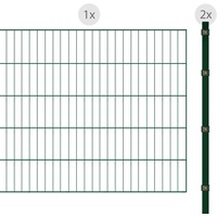 Arvotec Einstabmattenzaun "ESSENTIAL 100 zum Einbetonieren" Zaunelemente Gr. H/L: 100 cm x 2 m H/L: 100 cm, grün (dunkelgrün) Zaunelemente
