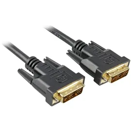 Sharkoon DVI-D Kabel 5 m Schwarz