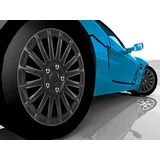 UniTEC Autoteile Unitec Radzierblenden Suzuka 40 cm (16 Zoll) schwarz 4 Stück