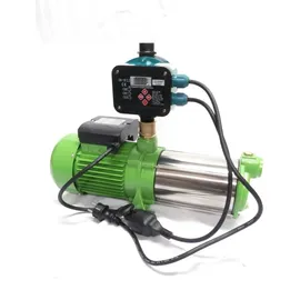 chm GmbH® Kreiselpumpe Gartenpumpe Edelstahl 5400 L/h und 6,5 Bar mit Druckschalter einstellbar
